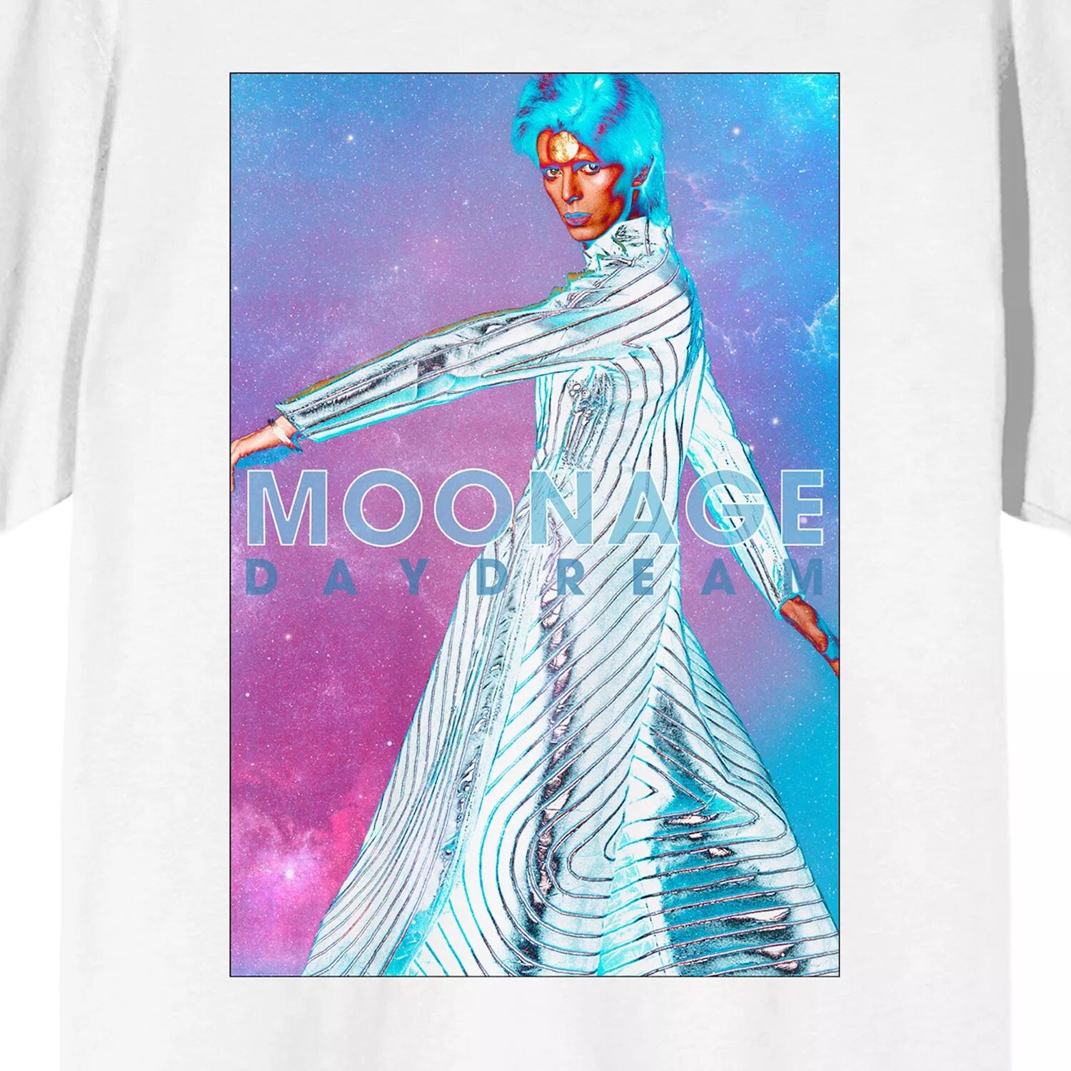 Мужская футболка с цветным дымчатым рисунком David Bowie Licensed Character
Мужская футболка с цветным дымчатым рисунком David Bowie Licensed Character