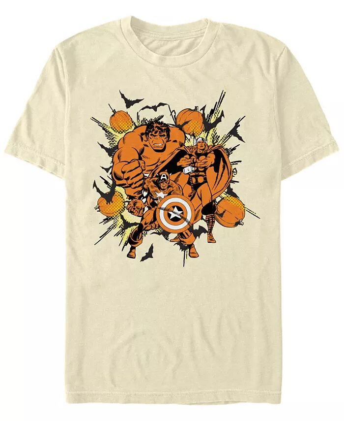 Мужская футболка с коротким рукавом Marvel Classic Comics Hulk Thor Captain America Halloween Fifth Sun, коричневый/бежевый
Мужская футболка с коротким рукавом Marvel Classic Comics Hulk Thor Captain America Halloween Fifth Sun, коричневый/бежевый