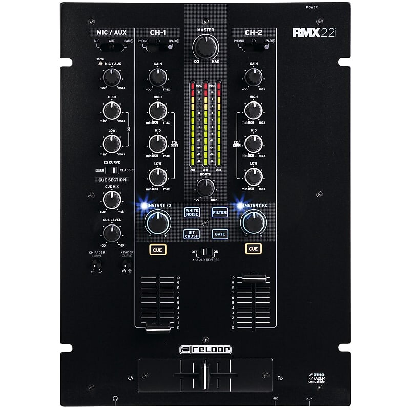 Микшер Reloop RMX-22i 2-Channel MIDI Mixer
Микшер Reloop RMX-22i 2-Channel MIDI Mixer