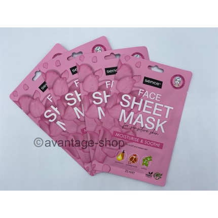 Увлажняющая маска для лица SENCE увлажняет и успокаивает чувствительную кожу - упаковка из 4 шт
Увлажняющая маска для лица SENCE увлажняет и успокаивает чувствительную кожу - упаковка из 4 шт