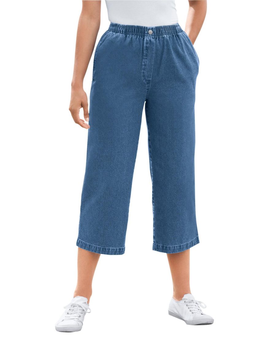 Женские джинсы-капри Within 7-Day из хлопка с эластичным поясом и застежкой на резинке Woman Within, Medium stonewash
Женские джинсы-капри Within 7-Day из хлопка с эластичным поясом и застежкой на резинке Woman Within, Medium stonewash