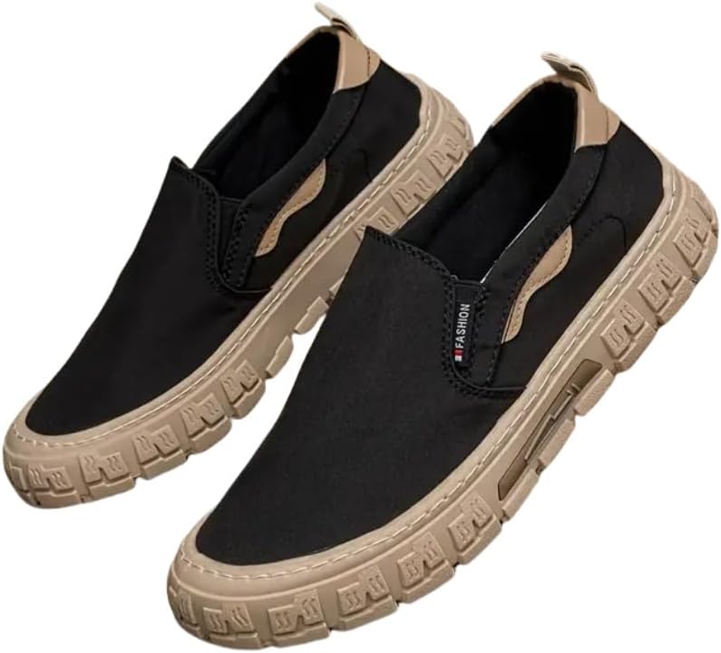 Мужские дышащие повседневные скейтерские кроссовки на шнуровке с парусиновой подошвой- идеально подходят для отдыха на природе и повседневной носки Hoalox, черный
Мужские дышащие повседневные скейтерские кроссовки на шнуровке с парусиновой подошвой- идеально подходят для отдыха на природе и повседневной носки Hoalox, черный