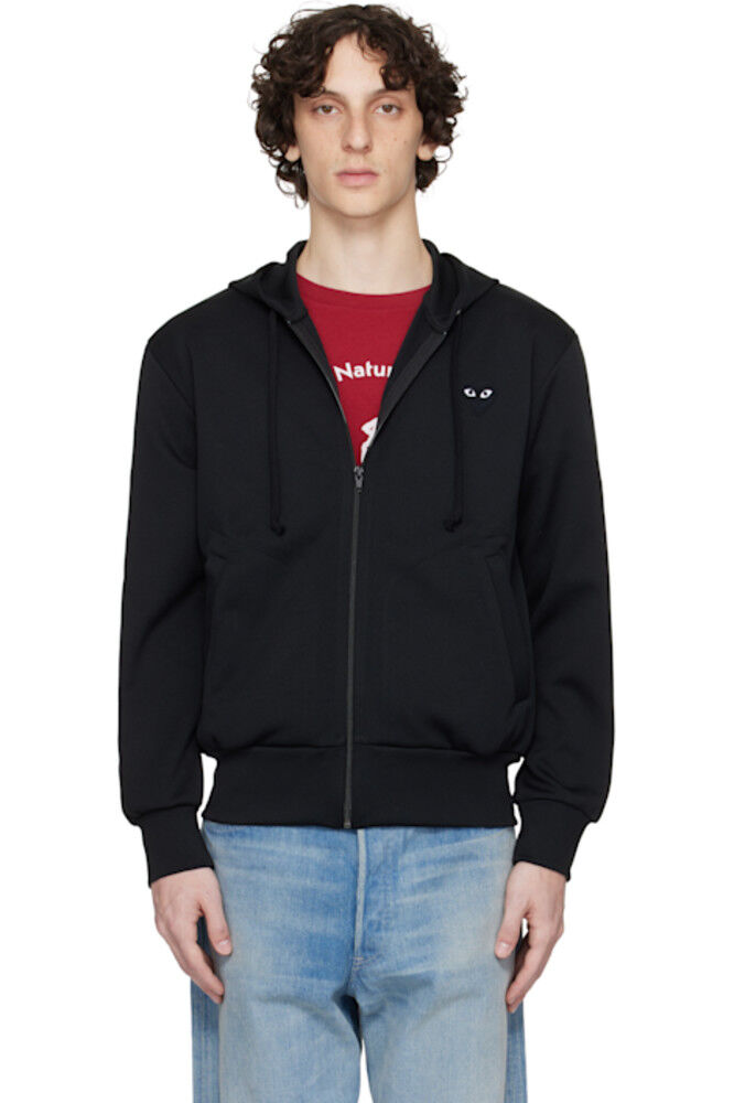 Черная толстовка с капюшоном на молнии с большим сердцем COMME des GARÇONS PLAY
Черная толстовка с капюшоном на молнии с большим сердцем COMME des GARÇONS PLAY