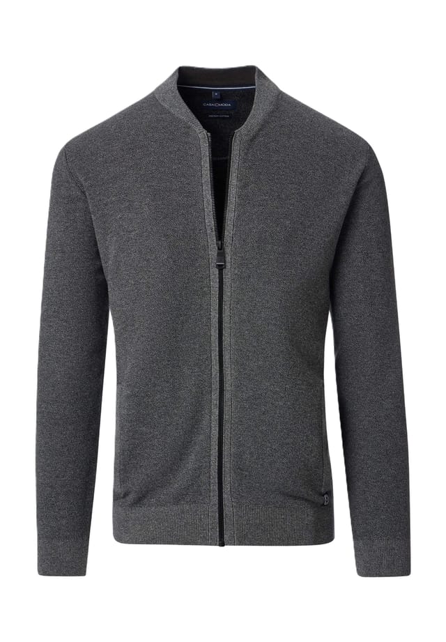 Кардиган с круглой горловиной и застежкой-молнией Casamoda, серый
Кардиган с круглой горловиной и застежкой-молнией Casamoda, серый