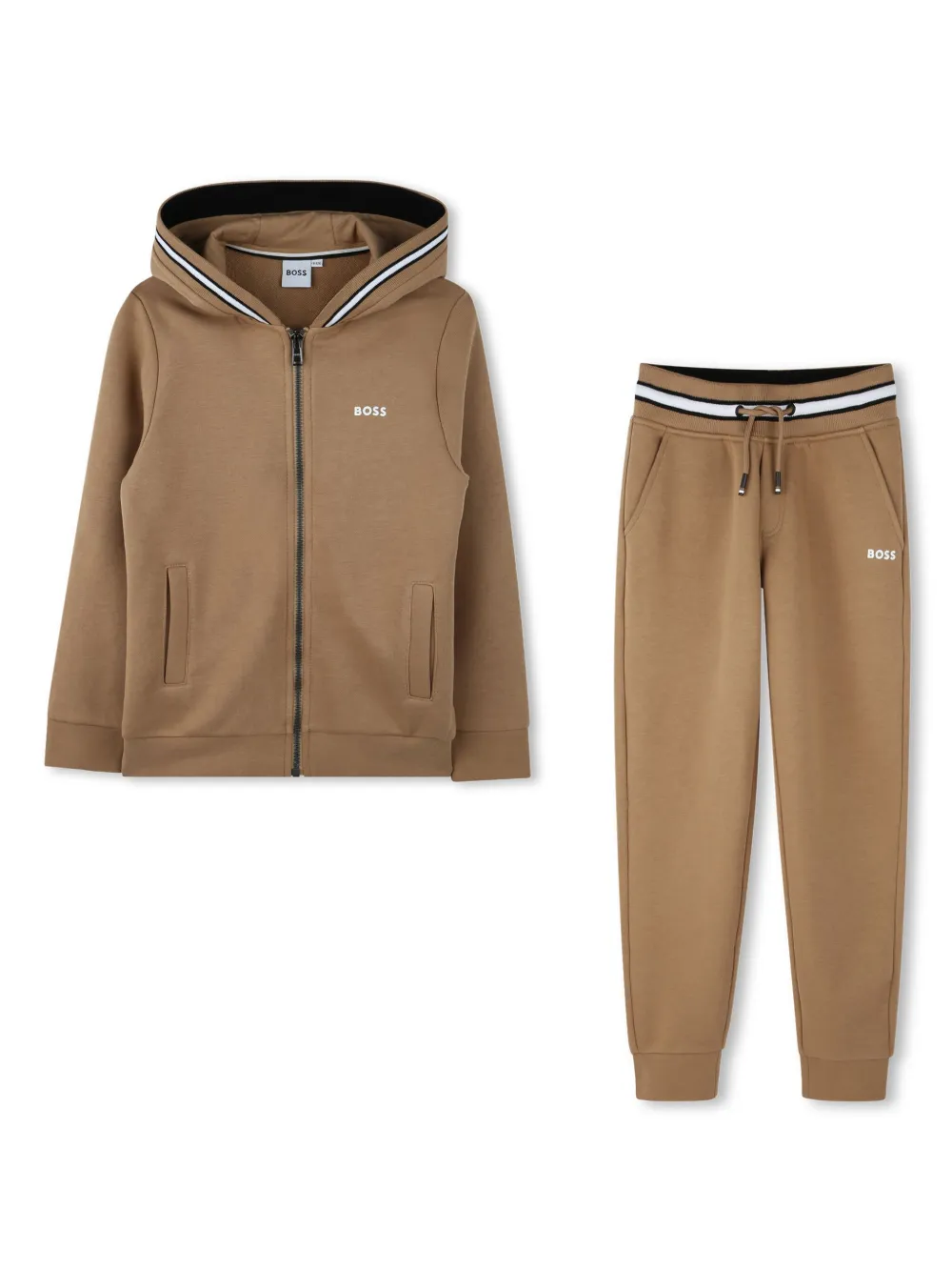 Спортивный костюм с принтом BOSS Kidswear, нейтральный 
Спортивный костюм с принтом BOSS Kidswear, нейтральный