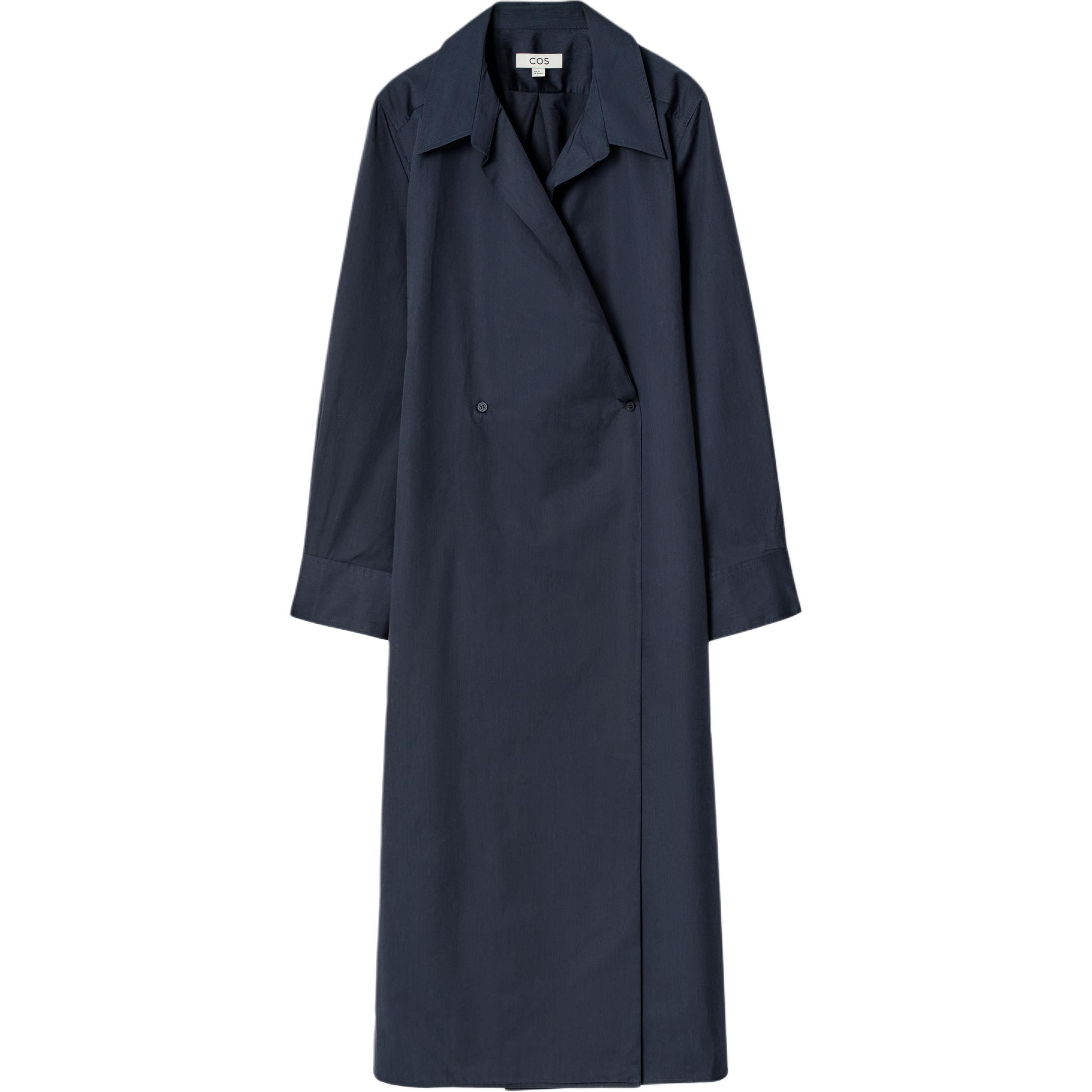 COS Женское платье с длинными рукавами navy blue
COS Женское платье с длинными рукавами navy blue