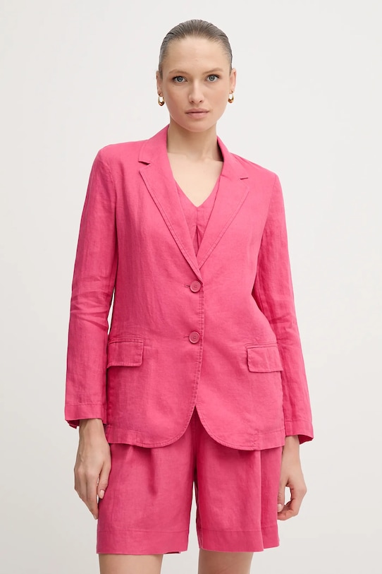 Льняной пиджак United Colors Of Benetton, розовый
Льняной пиджак United Colors Of Benetton, розовый