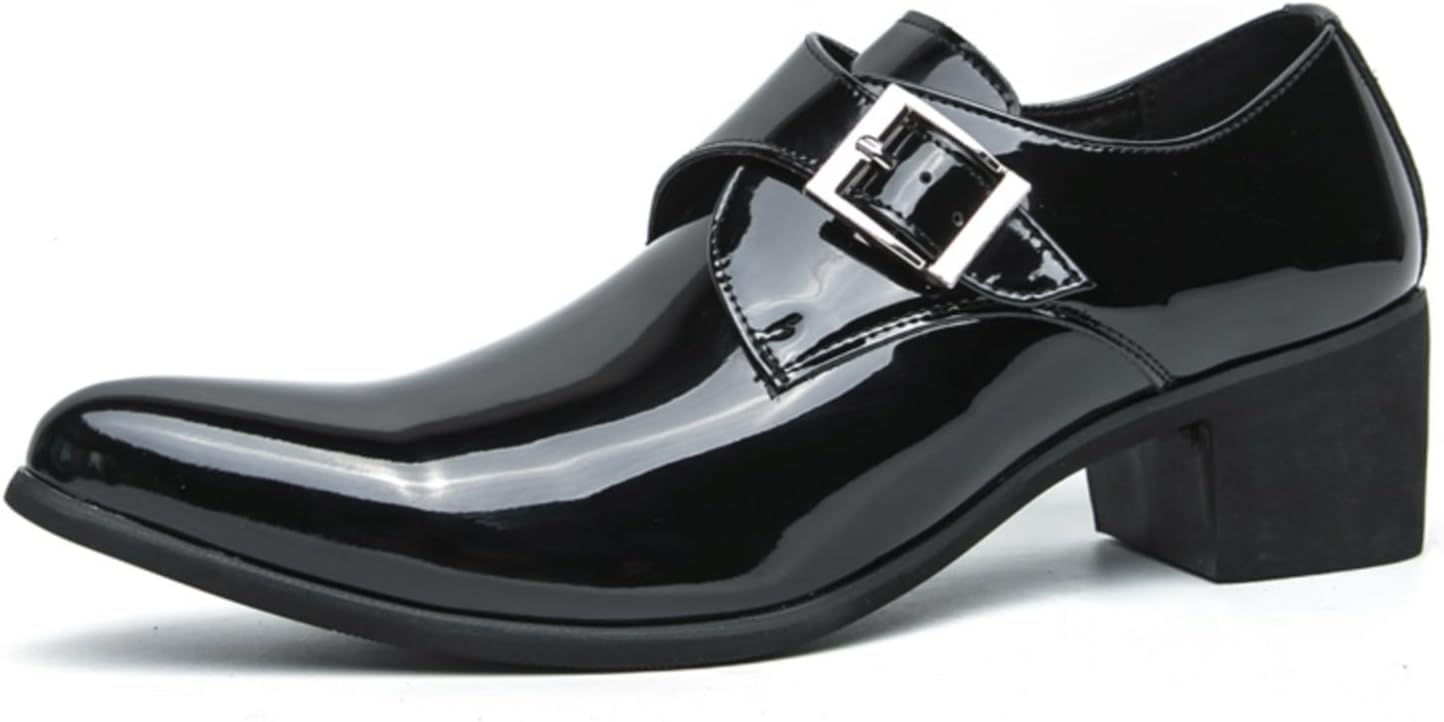 Мужские лаковые туфли с массивным каблуком, монки с пряжкой, современный заостренный носок, смокинговые оксфорды для формальной деловой одежды и похода в церковь Khwfjas, черный
Мужские лаковые туфли с массивным каблуком, монки с пряжкой, современный заостренный носок, смокинговые оксфорды для формальной деловой одежды и похода в церковь Khwfjas, черный