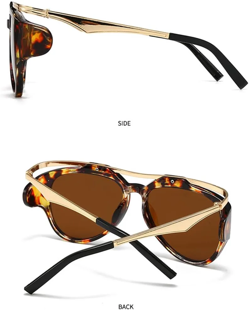 Большие овальные солнцезащитные очки в стиле панк для женщин и мужчин, винтажные круглые солнцезащитные очки в металлической оправе для женщин WNCKSQ, C6demibrown
Большие овальные солнцезащитные очки в стиле панк для женщин и мужчин, винтажные круглые солнцезащитные очки в металлической оправе для женщин WNCKSQ, C6demibrown