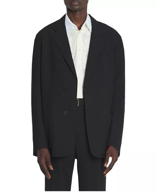 Свободная шерстяная куртка Lanvin, черный
Свободная шерстяная куртка Lanvin, черный