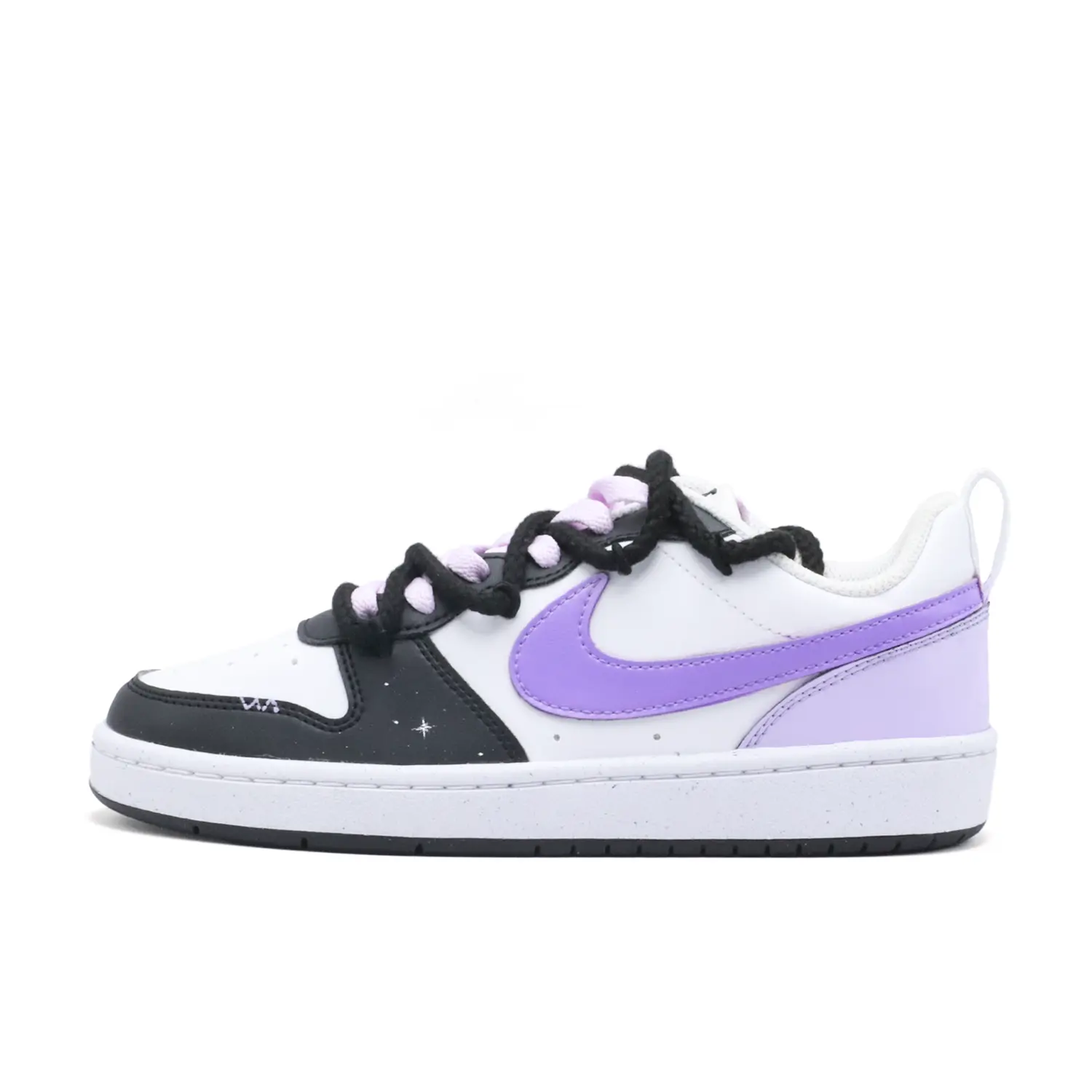 Nike Кроссовки для скейтбординга Court Borough Grape Fairy с противоскользящим покрытием, износостойкие, низкие, черные, для подростков
Nike Кроссовки для скейтбординга Court Borough Grape Fairy с противоскользящим покрытием, износостойкие, низкие, черные, для подростков