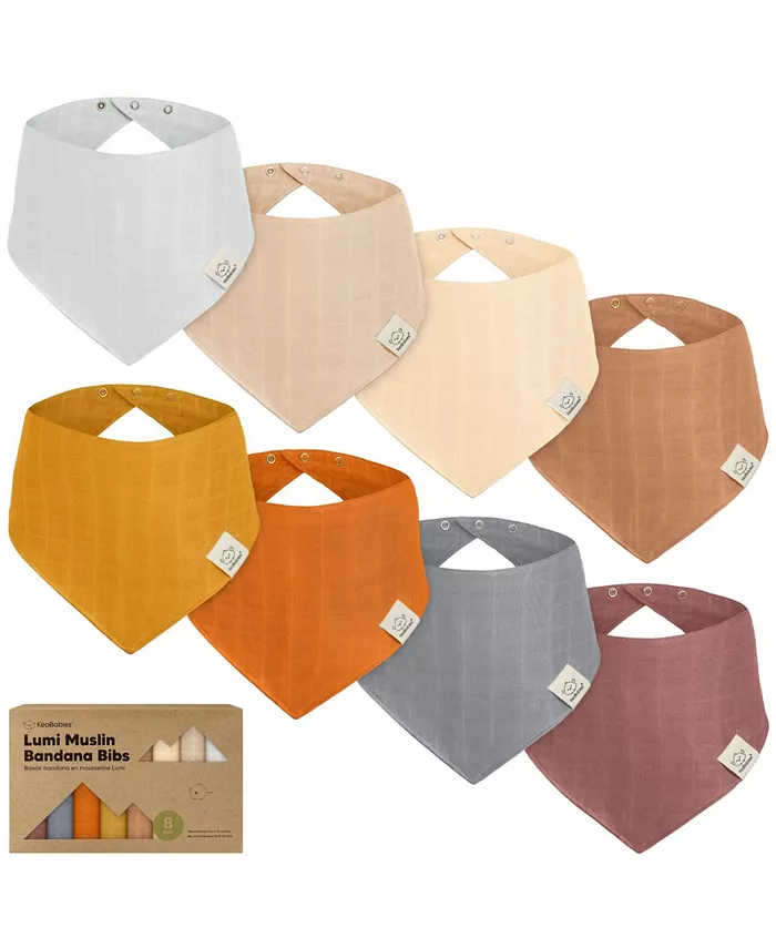 8pk Lumi Muslin Baby Bibs, бандана-слюнявчики для мальчиков и девочек, муслиновые слюнявчики для новорожденных и малышей Keababies, зеленый
8pk Lumi Muslin Baby Bibs, бандана-слюнявчики для мальчиков и девочек, муслиновые слюнявчики для новорожденных и малышей Keababies, зеленый