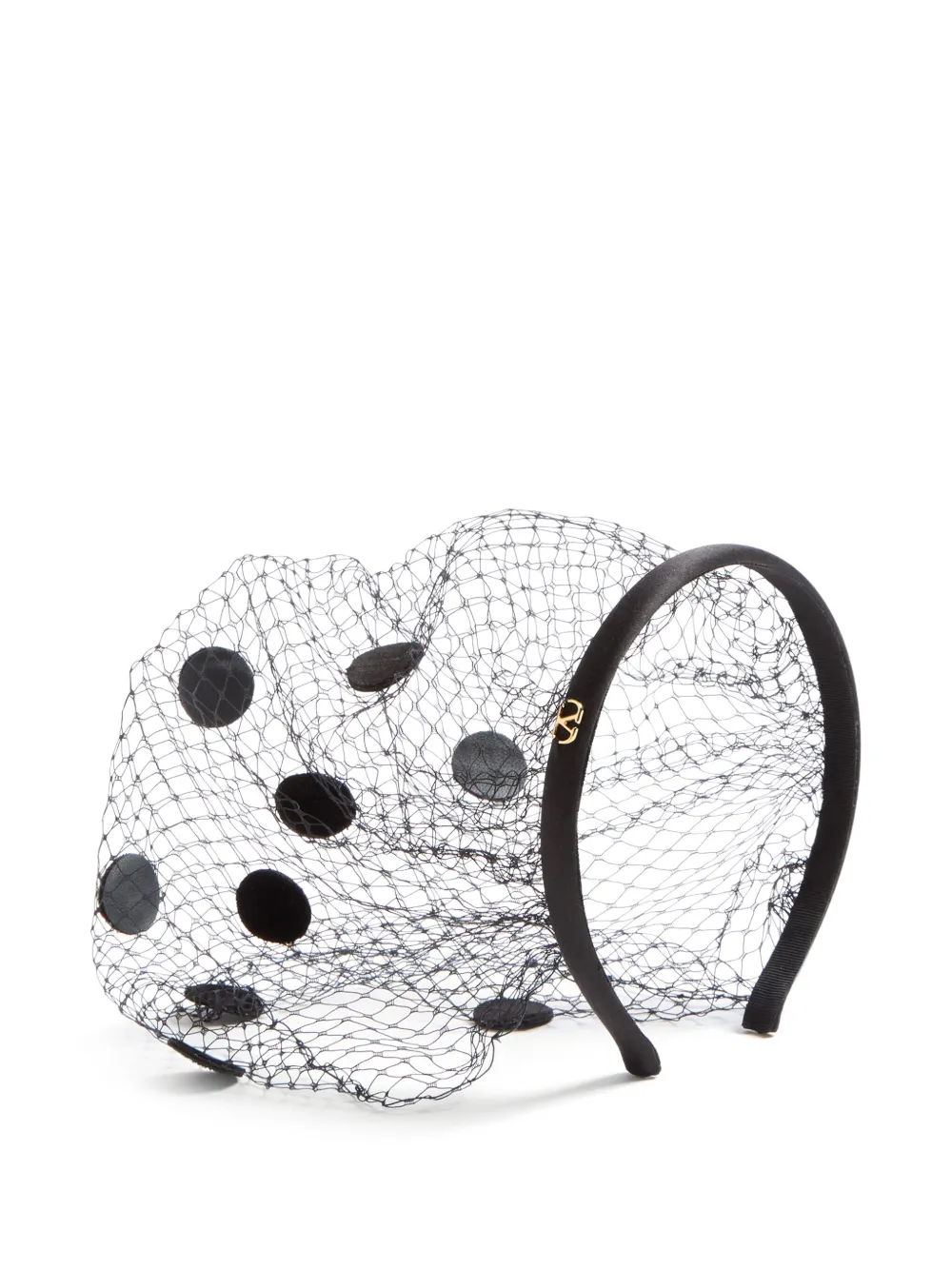 Бархатный ободок с вуалью Valentino Garavani, черный
Бархатный ободок с вуалью Valentino Garavani, черный