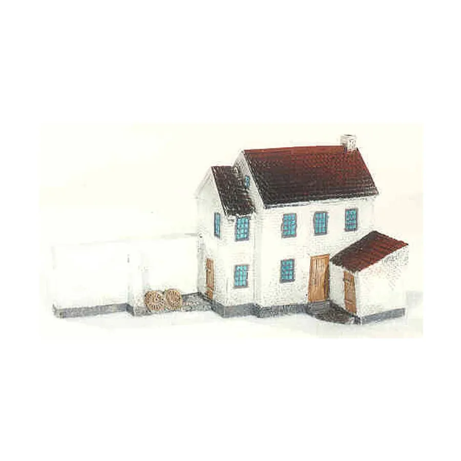 Ватерлоо — фермерский дом с пристройкой и длинной стеной, Terrain - Resin (15mm) (Monday Knight Productions)
Ватерлоо — фермерский дом с пристройкой и длинной стеной, Terrain - Resin (15mm) (Monday Knight Productions)