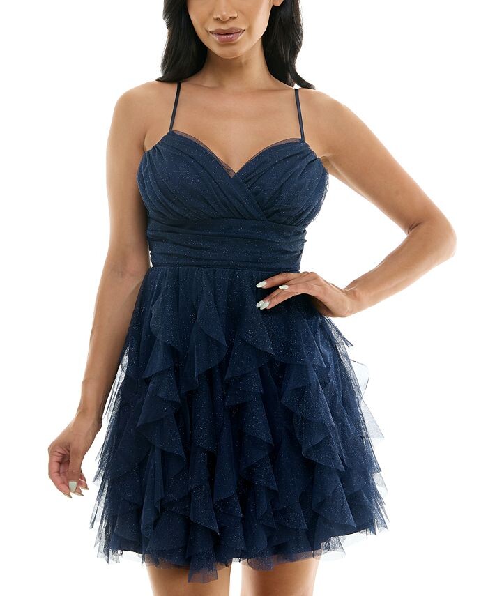 Расклешенное платье блестящая сетка Petal Fit pear culture, синий
Расклешенное платье блестящая сетка Petal Fit pear culture, синий