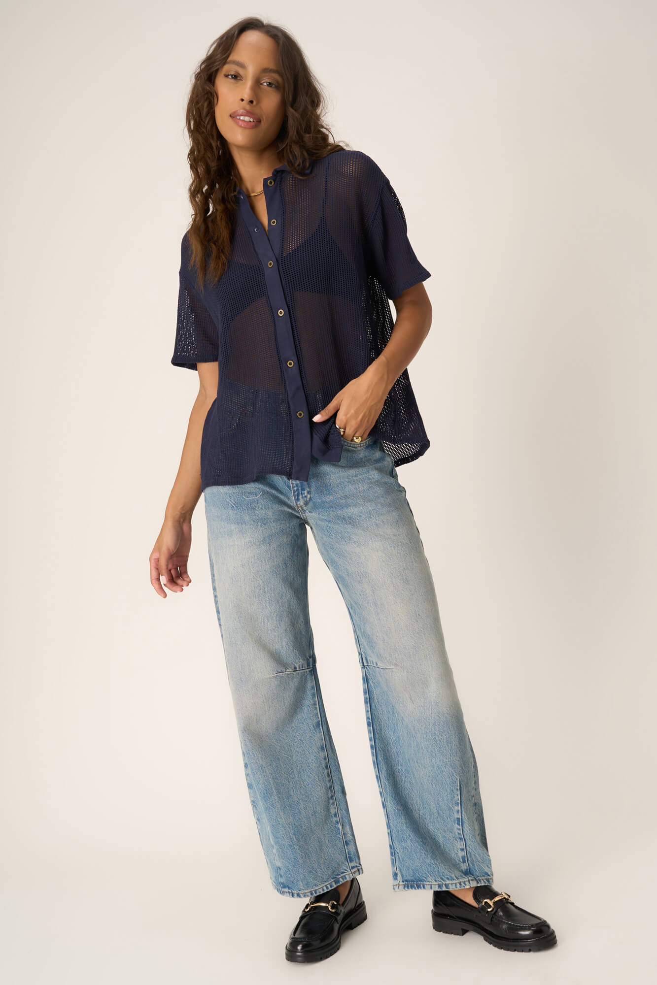 Соня Рубашка с воротником и пуговицами из плотной сетки PROJECT SOCIAL T, темно-синий
Соня Рубашка с воротником и пуговицами из плотной сетки PROJECT SOCIAL T, темно-синий