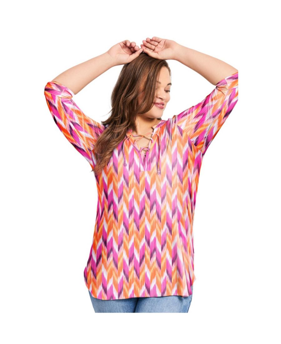 Женская футболка на шнуровке AVENUE, Pink ikat, Розовый, Женская футболка на шнуровке AVENUE, Pink ikat
Женская футболка на шнуровке AVENUE, Pink ikat, Розовый, Женская футболка на шнуровке AVENUE, Pink ikat