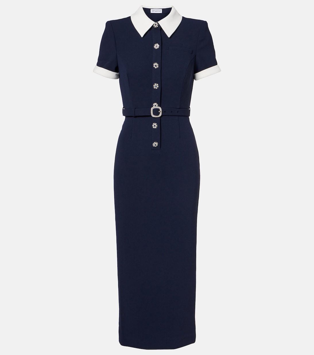 Миди-платье с поясом Self-Portrait, темно-синий
Миди-платье с поясом Self-Portrait, темно-синий