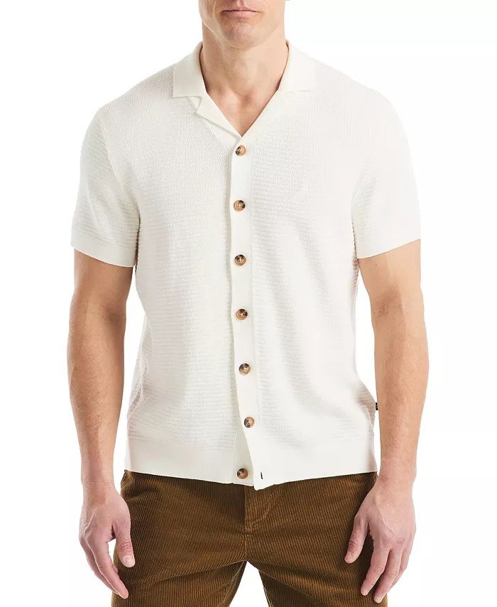 Мужской свитер с коротким рукавом и пуговицами спереди Nautica, белый
Мужской свитер с коротким рукавом и пуговицами спереди Nautica, белый