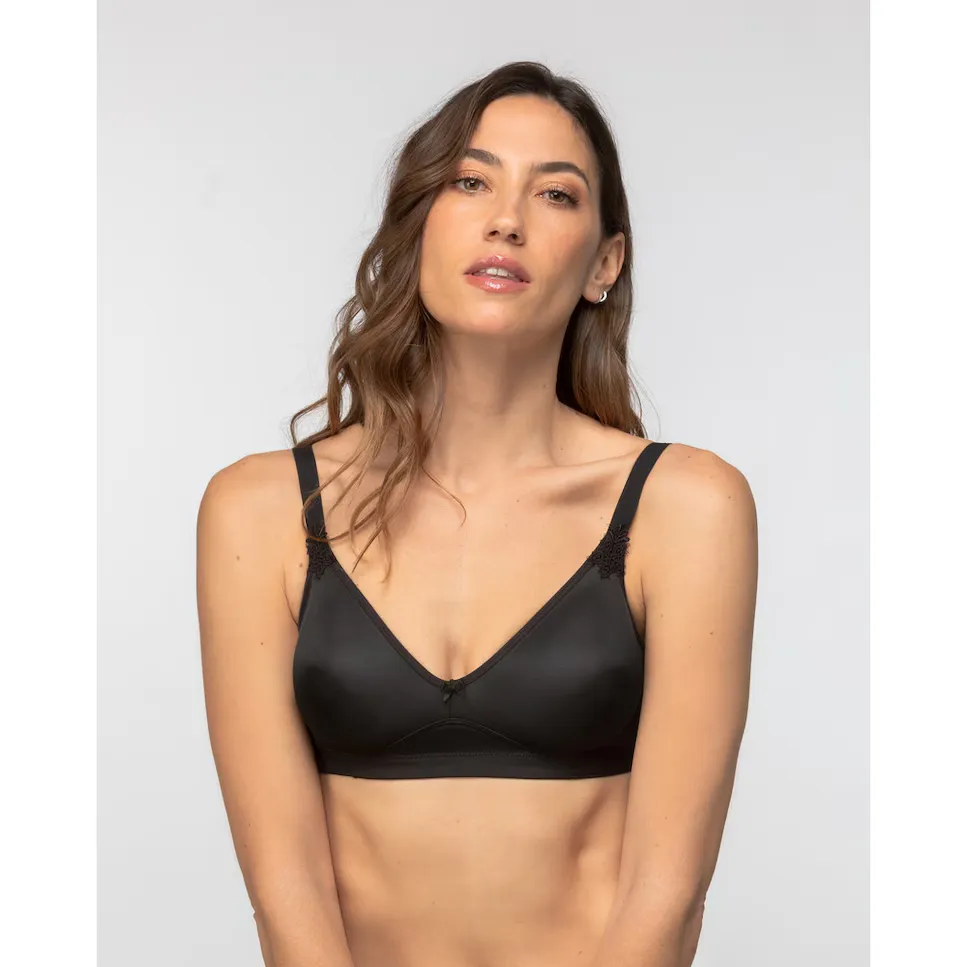 Бесшовный бюстгальтер из микрофибры на косточках Playtex, черный
Бесшовный бюстгальтер из микрофибры на косточках Playtex, черный