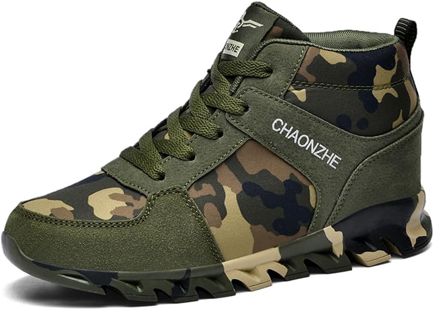 Мужская обувь Babiup Камуфляжные кроссовки для мужчин, спортивная обувь, камуфляжные высокие ботинки для улицы, альпинизма и походов, с скрытой пяткой, из канвы, Camouflage
Мужская обувь Babiup Камуфляжные кроссовки для мужчин, спортивная обувь, камуфляжные высокие ботинки для улицы, альпинизма и походов, с скрытой пяткой, из канвы, Camouflage