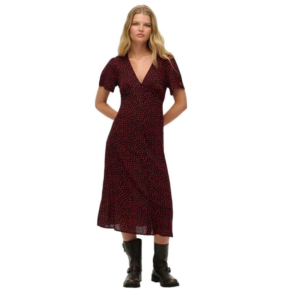 Платье Superdry Print Button Tea short sleeve midi, красный
Платье Superdry Print Button Tea short sleeve midi, красный