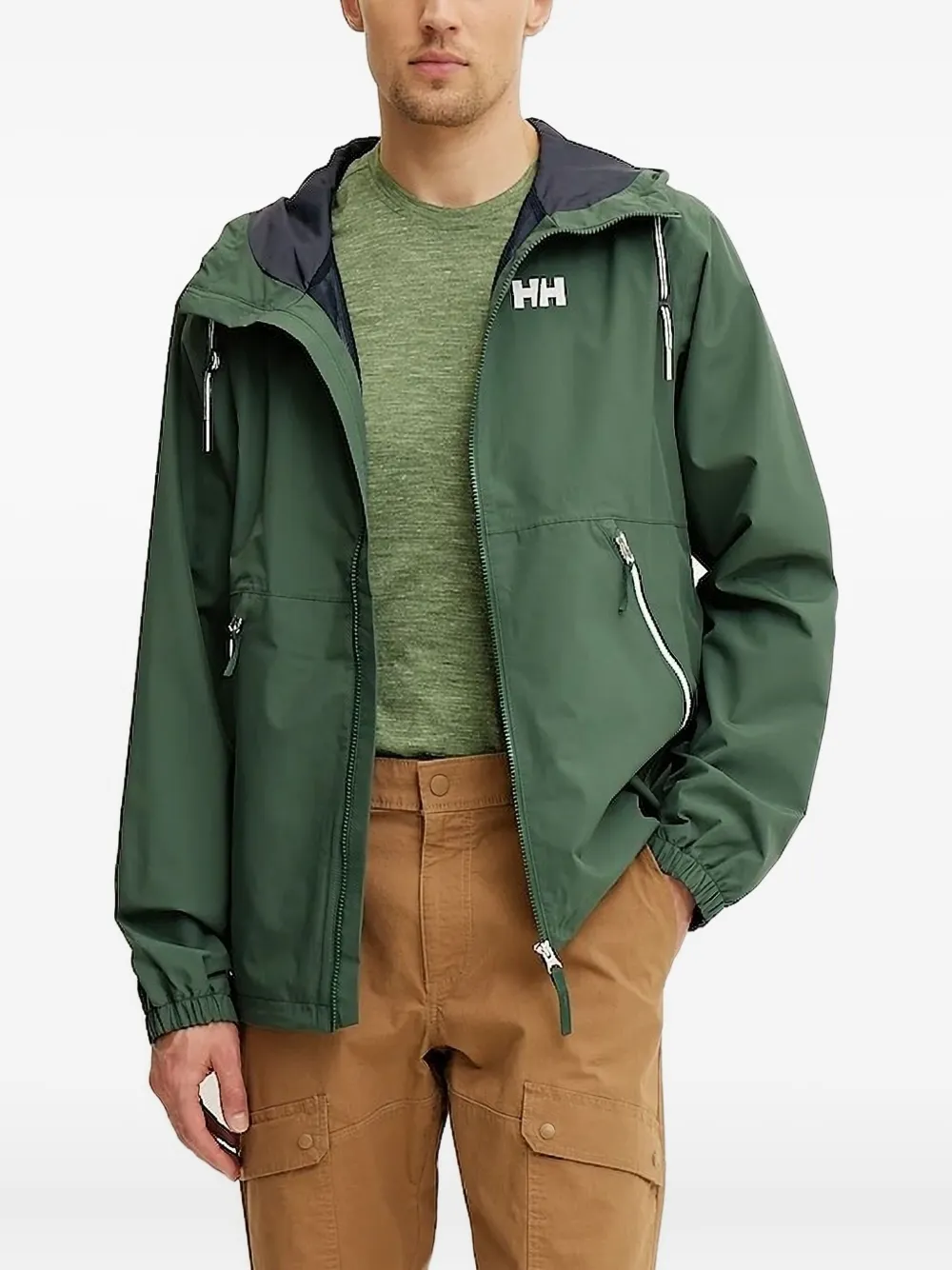 Куртка с капюшоном Sandoy Rain Helly Hansen, зеленый 
Куртка с капюшоном Sandoy Rain Helly Hansen, зеленый