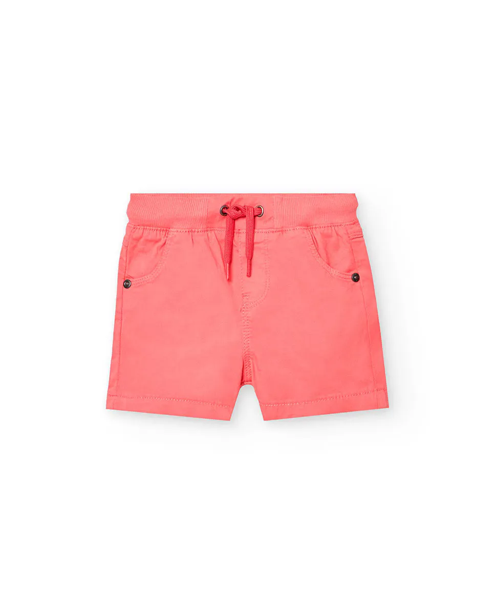 Однотонные хлопковые шорты-бермуды для мальчиков на шнурке Boboli, красный
Однотонные хлопковые шорты-бермуды для мальчиков на шнурке Boboli, красный