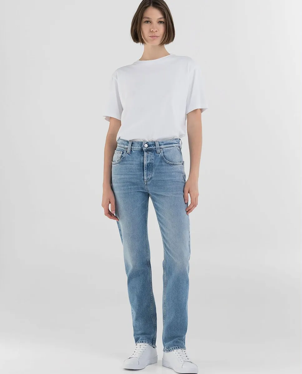 Женские прямые джинсы с карманами Replay, голубой
Женские прямые джинсы с карманами Replay, голубой