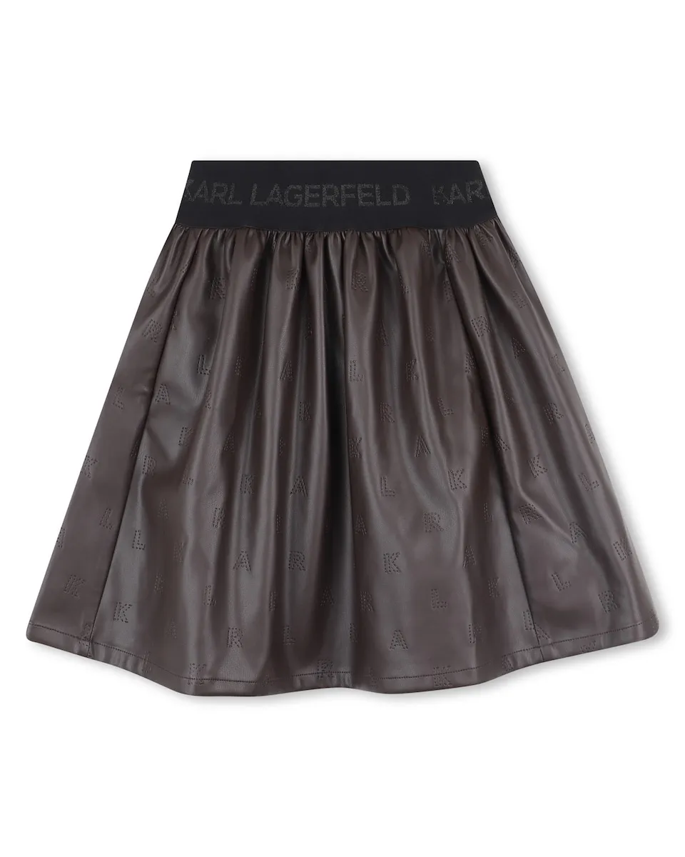 Детская юбка коричневого цвета с микроузором Karl Lagerfeld Kids
Детская юбка коричневого цвета с микроузором Karl Lagerfeld Kids