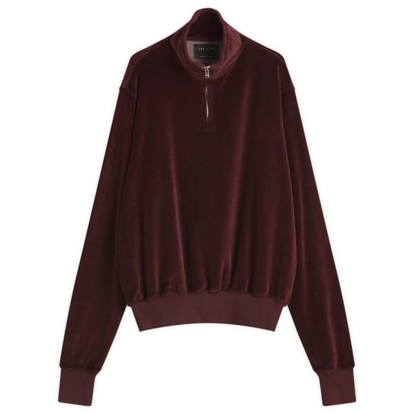 Велюровый брендированный яхтенный свитер с застежкой-молнией на половину длины Les Tien, Washed Red Mahogany
Велюровый брендированный яхтенный свитер с застежкой-молнией на половину длины Les Tien, Washed Red Mahogany