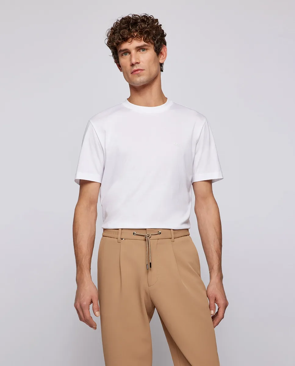 Мужская футболка прямого кроя с логотипом Boss, белый
Мужская футболка прямого кроя с логотипом Boss, белый