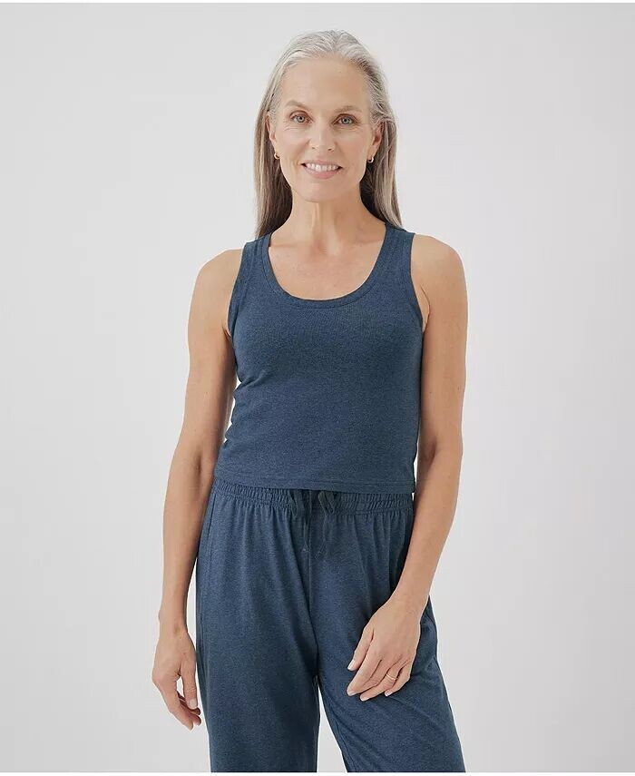 Хлопковая майка больших размеров с прохладной эластичной посадкой для отдыха Pact, синий
Хлопковая майка больших размеров с прохладной эластичной посадкой для отдыха Pact, синий