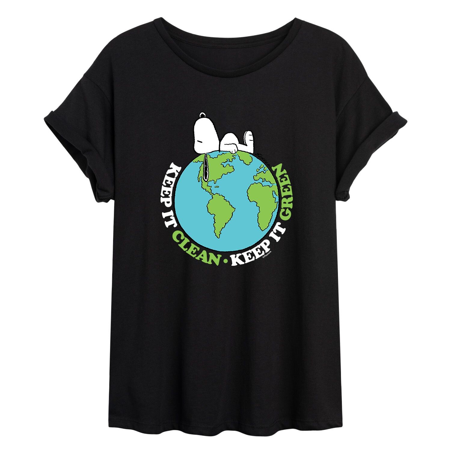 Футболка с струящимся рисунком Snoopy Juniors' Peanuts «Keep It Clean, Keep It Green» Licensed Character
Футболка с струящимся рисунком Snoopy Juniors' Peanuts «Keep It Clean, Keep It Green» Licensed Character