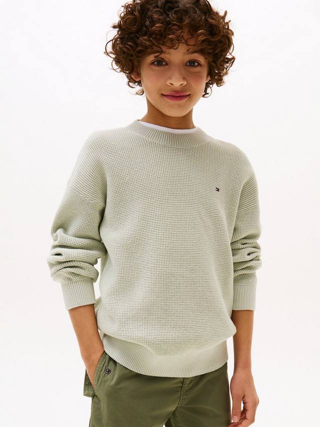 Детский хлопковый вязаный расслабленный джемпер Tommy Hilfiger, Misty Sage
Детский хлопковый вязаный расслабленный джемпер Tommy Hilfiger, Misty Sage
