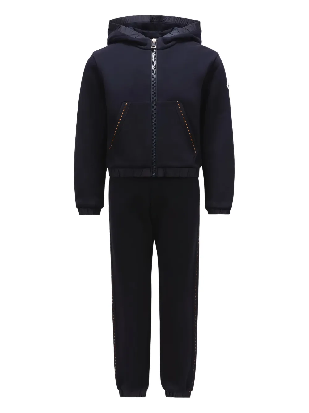 Спортивный костюм с вышитым логотипом Moncler Enfant, синий
Спортивный костюм с вышитым логотипом Moncler Enfant, синий