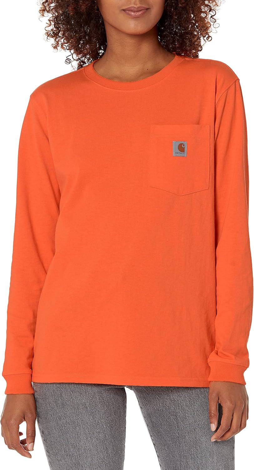 Carhartt Women's 103244 Women's Wk126 рабочая футболка с длинным рукавом и карманом, Brite Orange
Carhartt Women's 103244 Women's Wk126 рабочая футболка с длинным рукавом и карманом, Brite Orange
