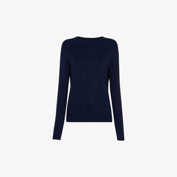 Тканый топ Annie с эффектом металлик Whistles, темно-синий
Тканый топ Annie с эффектом металлик Whistles, темно-синий