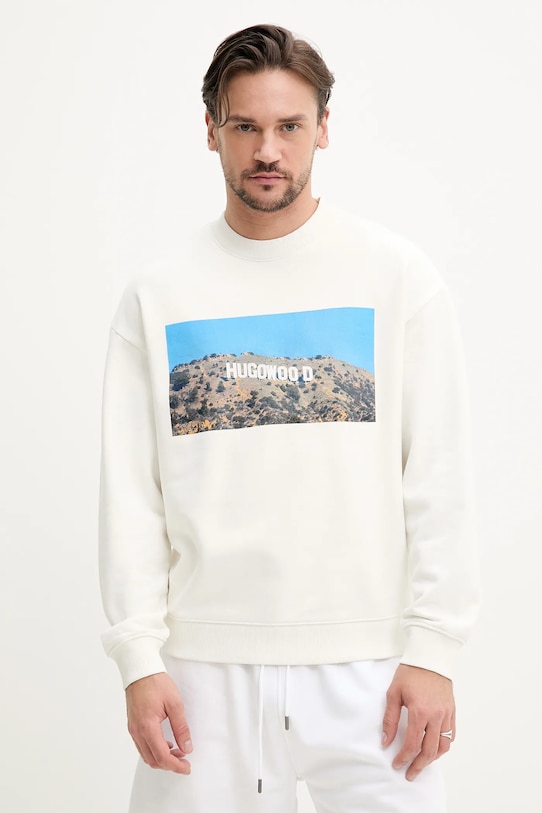 Хлопковая толстовка HUGO, бежевый
Хлопковая толстовка HUGO, бежевый