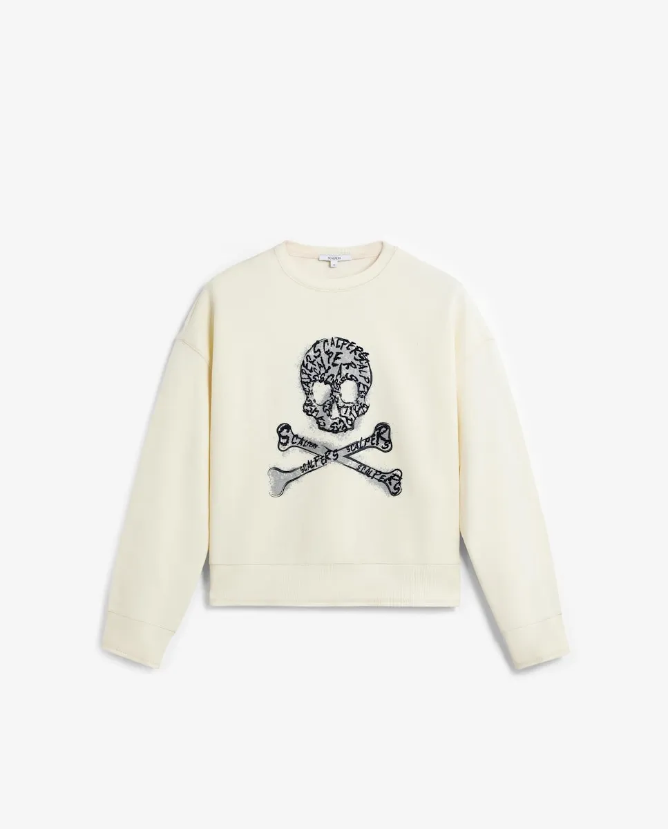 Женская толстовка с круглым вырезом и вышитым черепом Scalpers, мультиколор
Женская толстовка с круглым вырезом и вышитым черепом Scalpers, мультиколор