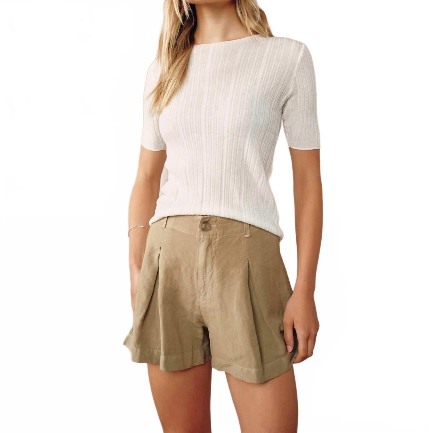 Кюлоты-шорты в цвете сахара оливковый Bella Dahl
Кюлоты-шорты в цвете сахара оливковый Bella Dahl