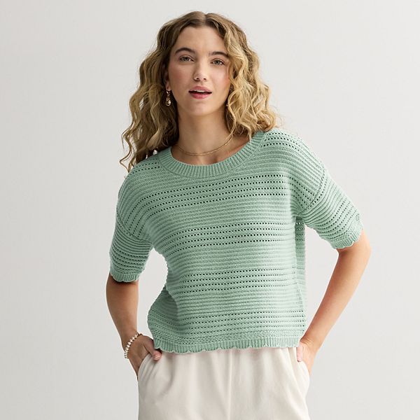 Топ-свитер с ажурной вязкой для подростков Pink Republic, Sea Glass
Топ-свитер с ажурной вязкой для подростков Pink Republic, Sea Glass