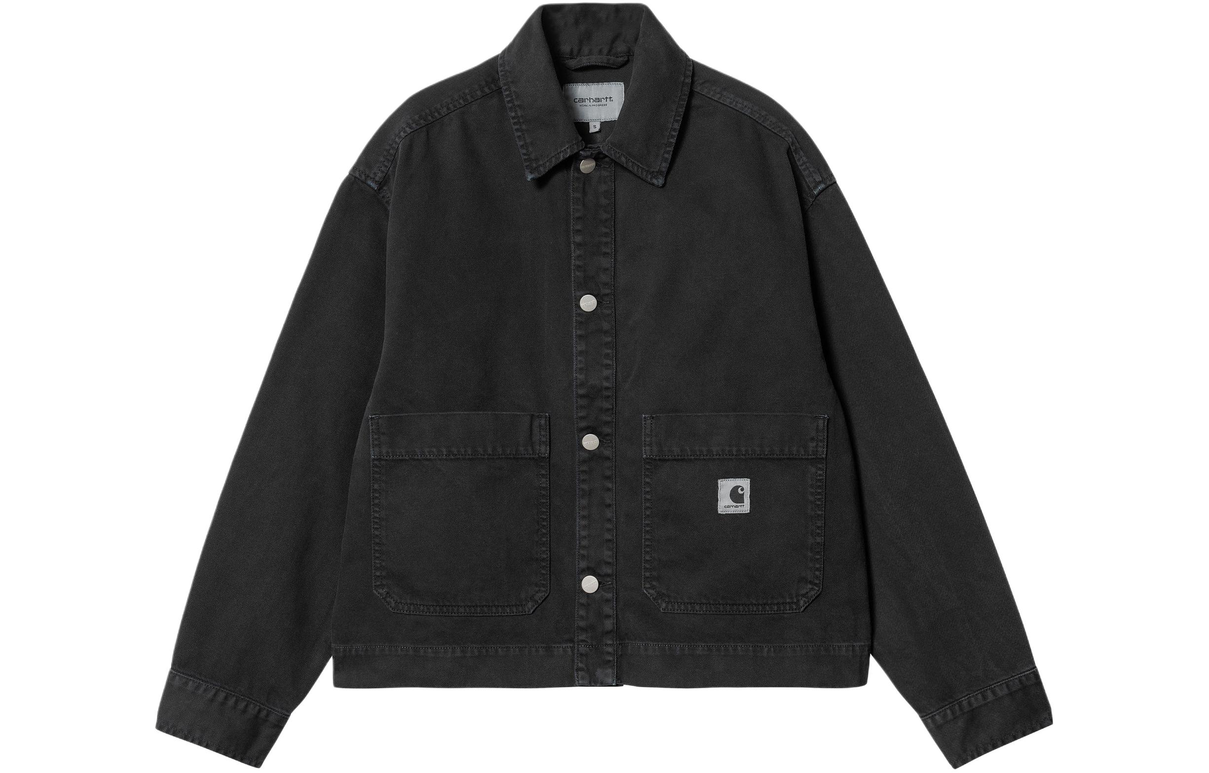 Carhartt WIP Хлопковая рубашка-куртка Garrisson, Black
Carhartt WIP Хлопковая рубашка-куртка Garrisson, Black