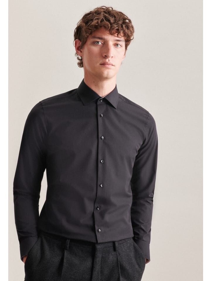 Рубашка Seidensticker, черный
Рубашка Seidensticker, черный