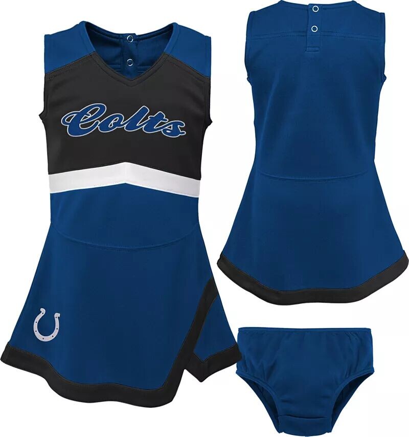 Nfl Team Apparel платье с приветствием для малышей Indianapolis Colts
Nfl Team Apparel платье с приветствием для малышей Indianapolis Colts