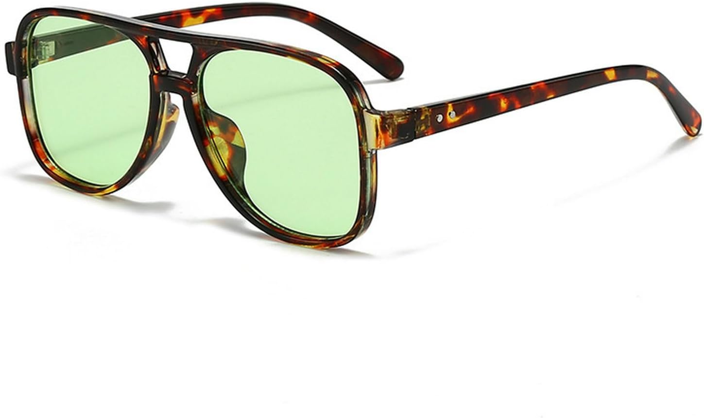 Винтажные солнцезащитные очки-пилот с двойной перемычкой для женщин и мужчин, большие синие солнцезащитные очки в крупной оправе, защита от ультрафиолета UV400 mincl, Leopard Green
Винтажные солнцезащитные очки-пилот с двойной перемычкой для женщин и мужчин, большие синие солнцезащитные очки в крупной оправе, защита от ультрафиолета UV400 mincl, Leopard Green