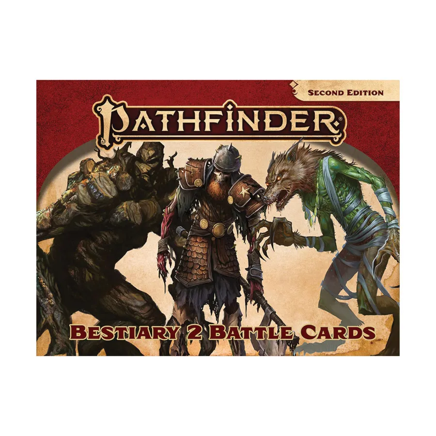 Бокс-сет Bestiary 2 Battle Cards, Pathfinder Roleplaying Game (2nd Edition) - Core & Assorted
Бокс-сет Bestiary 2 Battle Cards, Pathfinder Roleplaying Game (2nd Edition) - Core & Assorted