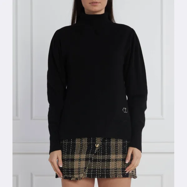 Шерсть стандартного кроя с добавлением кашемира Twin-Set, черный
Шерсть стандартного кроя с добавлением кашемира Twin-Set, черный