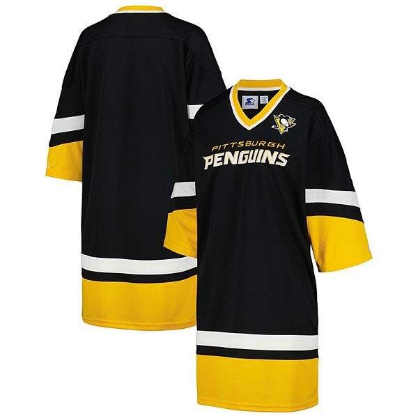 Женское черное платье Pittsburgh Penguins Hurry-Up Offense Boxy V-Neck Half-Sleeve Sneaker Starter
Женское черное платье Pittsburgh Penguins Hurry-Up Offense Boxy V-Neck Half-Sleeve Sneaker Starter