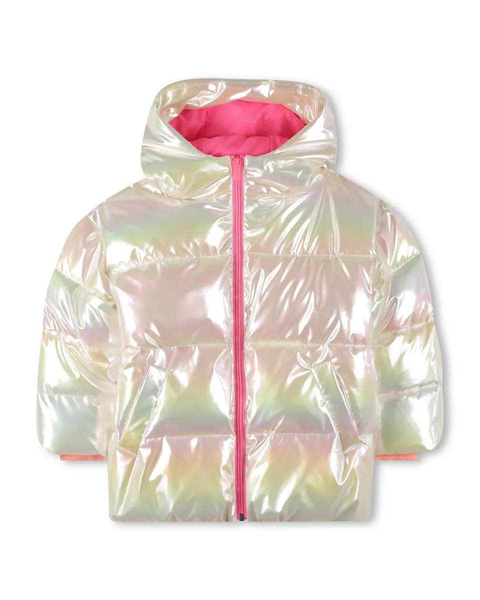 Иридисцентный детский пуховик с капюшоном Billieblush, мультиколор
Иридисцентный детский пуховик с капюшоном Billieblush, мультиколор
